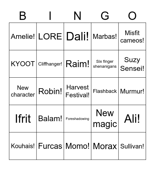 Teacher Bingo! Bingo Card