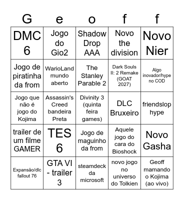 Bingo Card