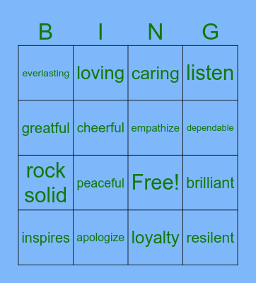 TOY STORY Bingo Card
