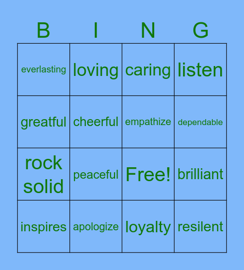 TOY STORY Bingo Card