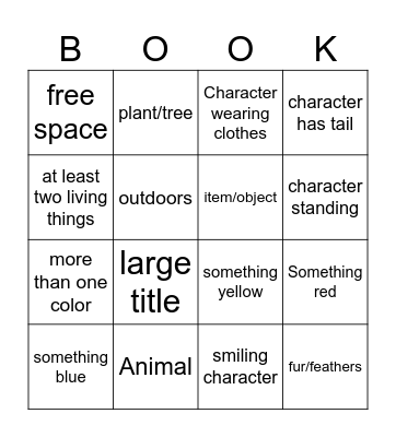 Book Bingo Card