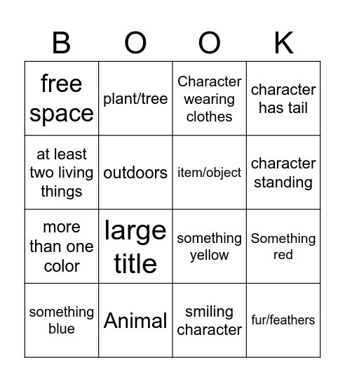Book Bingo Card