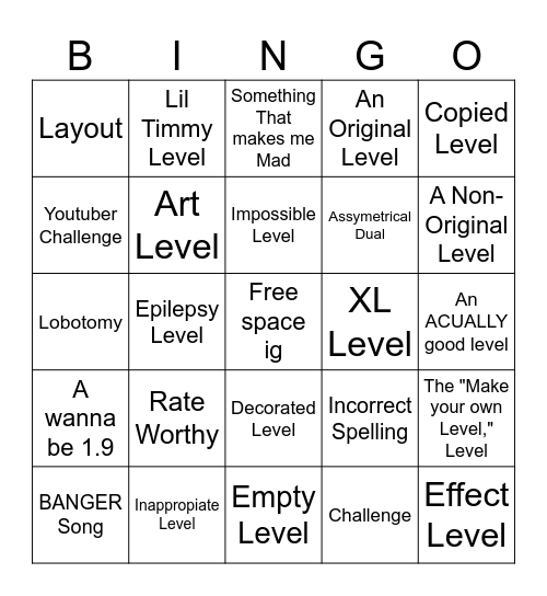 Recent Tab Bingo Card