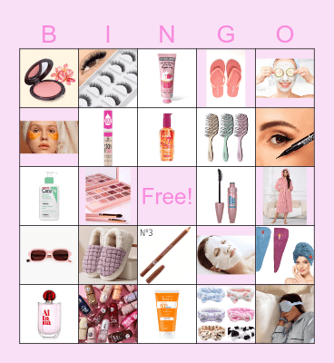 BEAUTY PARTY! Bingo Card