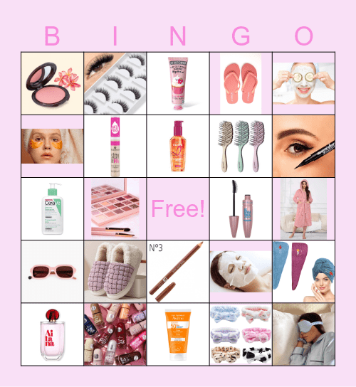 BEAUTY PARTY! Bingo Card