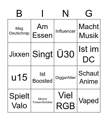 Lauchis OME Bingo Card