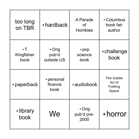 Bingo Card