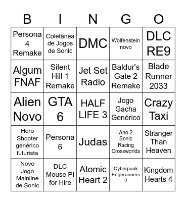 Bingo Card - Summer Game Fest 2026 Bingo Card
