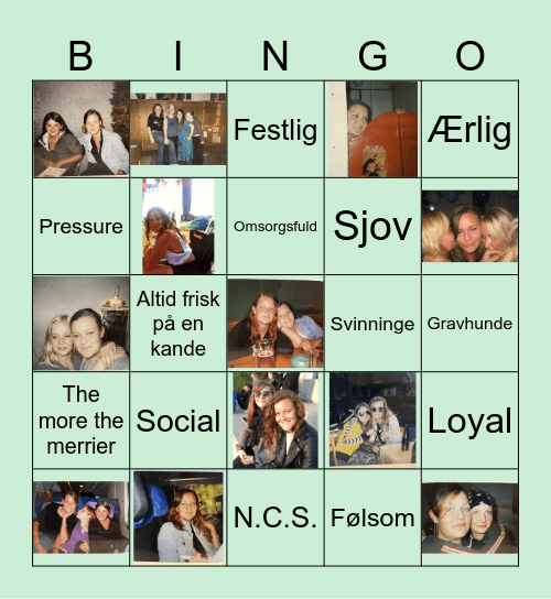 Marie 40 år Bingo Card