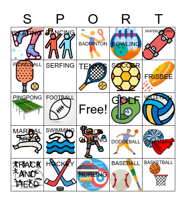 SPORTS BINGO Card