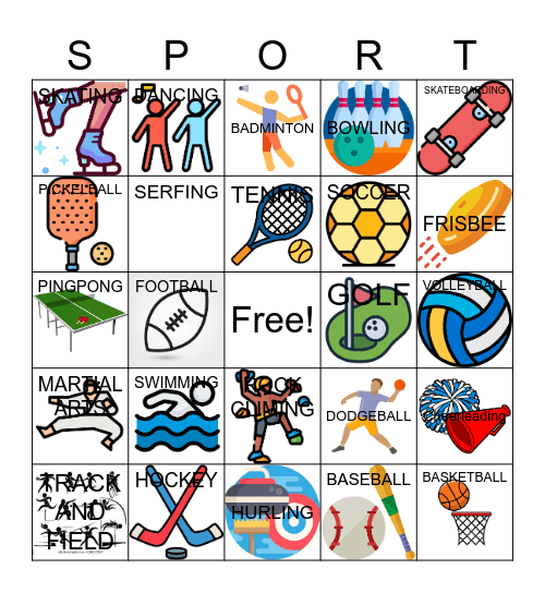 SPORTS BINGO Card