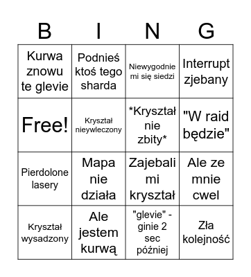 Lura Bingo Card