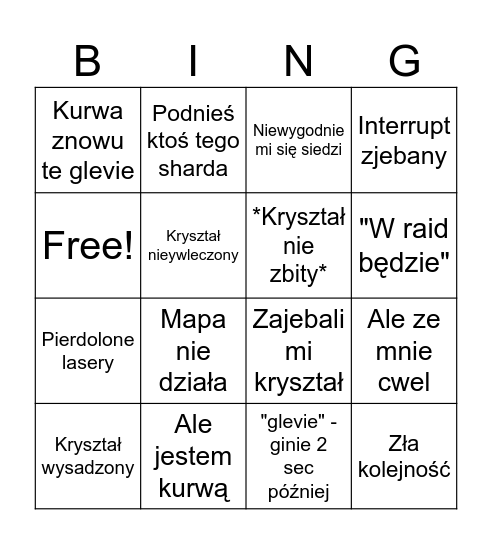 Lura Bingo Card
