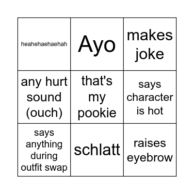 Gameoverse Bingo Card