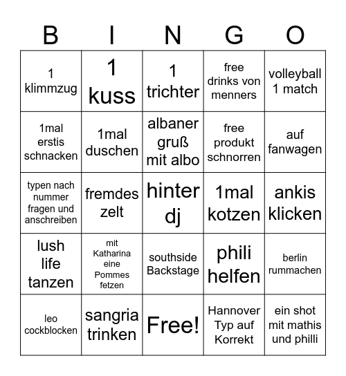 medis 2026 Bingo Card
