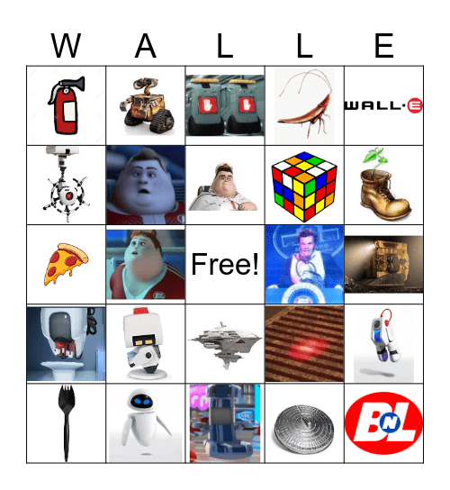 WALL - E Bingo Card