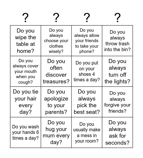 Bingo Card