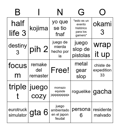 summer gay fes Bingo Card