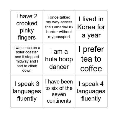Ayomide Bingo Card