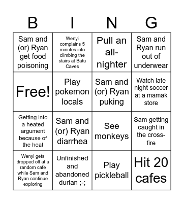 MALAYSIA 2026 Bingo Card