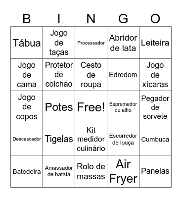 Bingo Júlio e Vitória Bingo Card