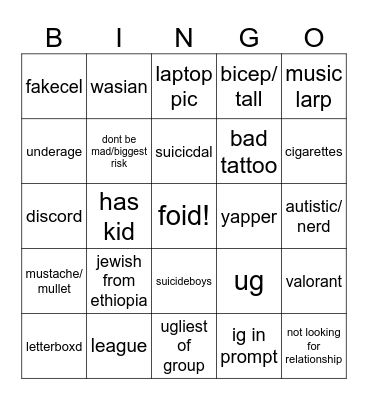 totally fantastic day Bingo Card