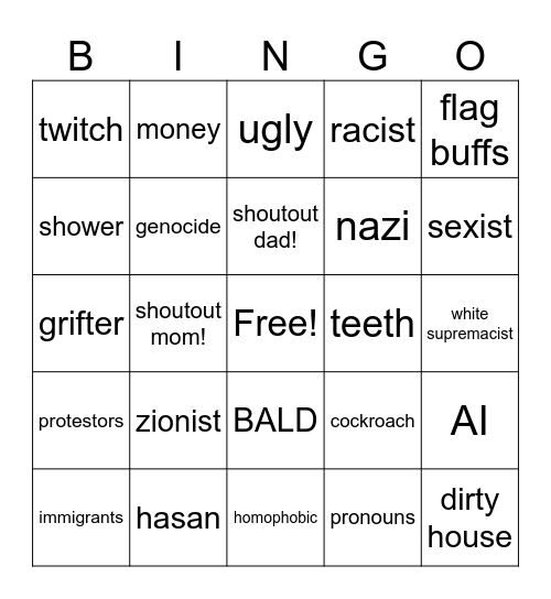 Assmold Bingo Card