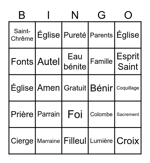 Bingo de Jojo Bingo Card