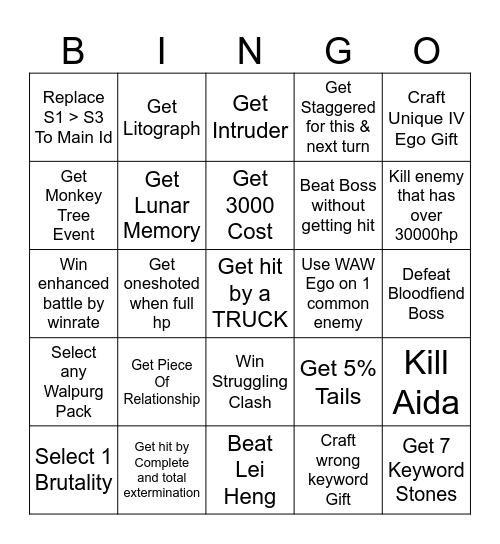 MD bingo Card