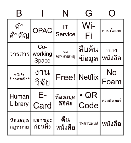 ARIT Bingo Card