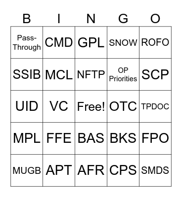 Maersk Lingo Bingo! Bingo Card