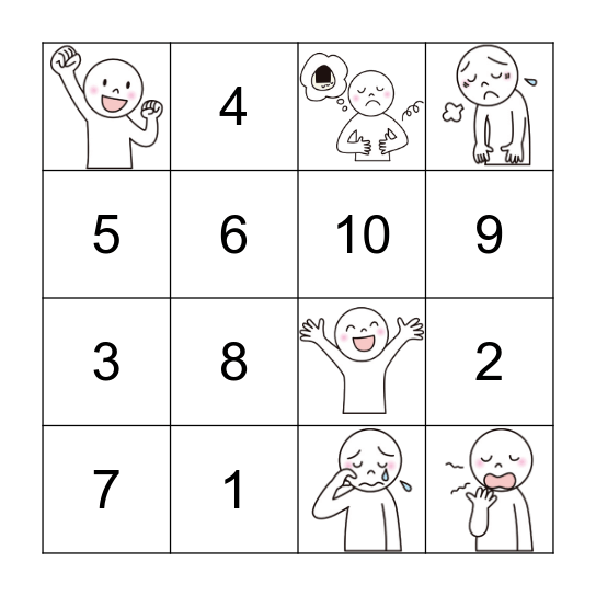 How are you? & 1-10 Bingo Card