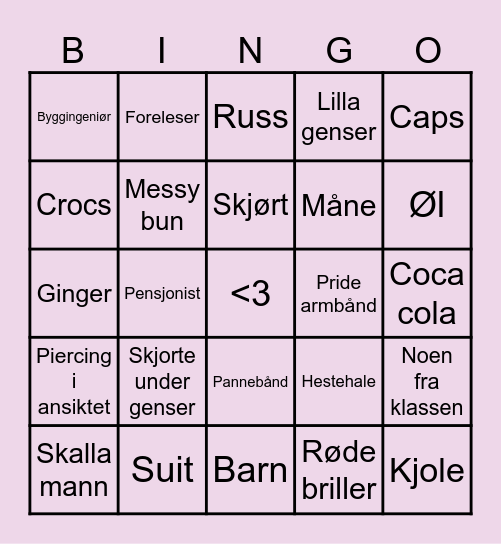 EXPO Bingo! Bingo Card