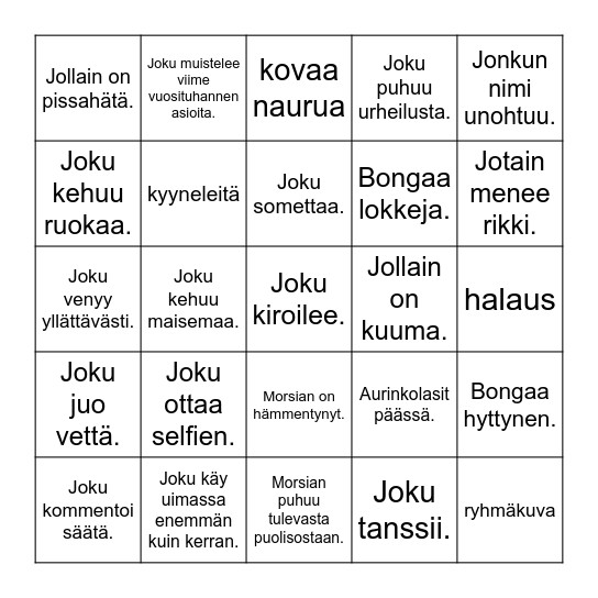 POLTTARIBINGO Card