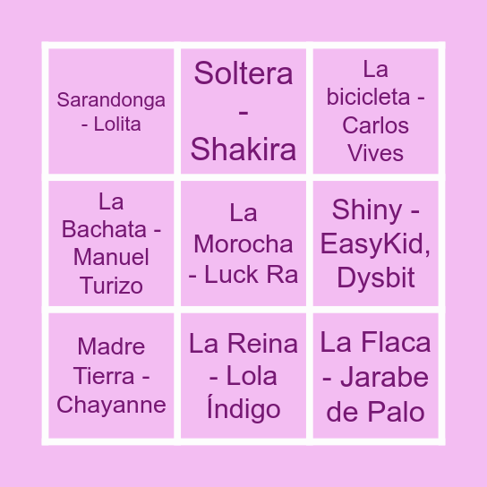 AFA E3 Bingo Card