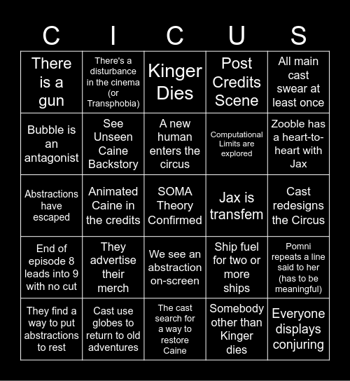 I'm going to Amazing Digitally Kill Myself Bingo Card