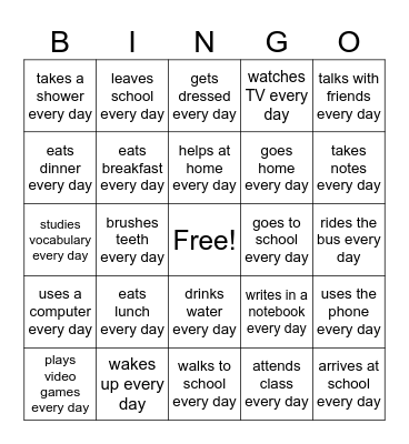 Find someone who Bingo Card