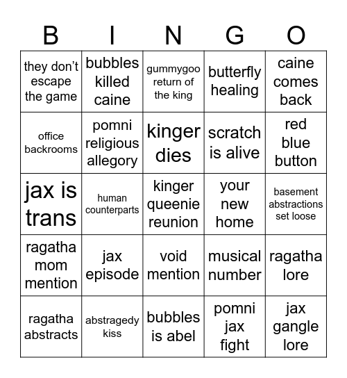 bing Bingo Card