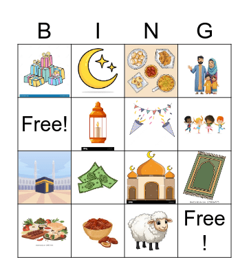 EID MUBARAK Bingo Card