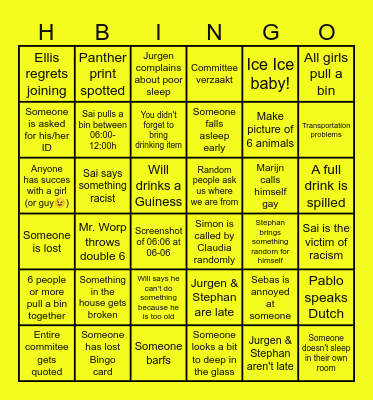H6 06-06-26 Bingo Card