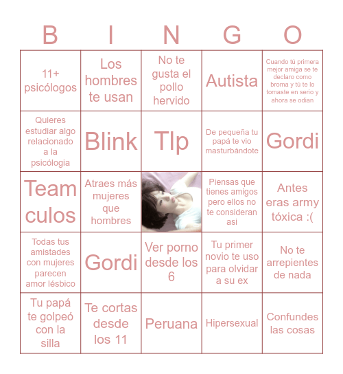 Mimi Bingo Card