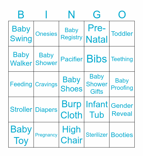 Loretta Baby Bingo! Bingo Card