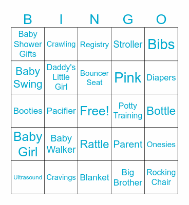 A Little Wild One Baby Shower Bingo Card