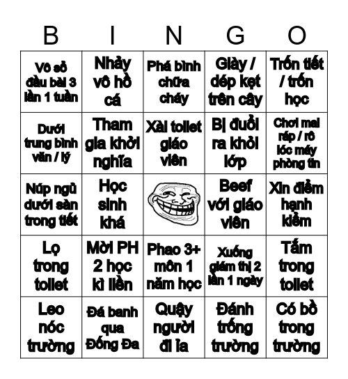 Da Định Bingo Card