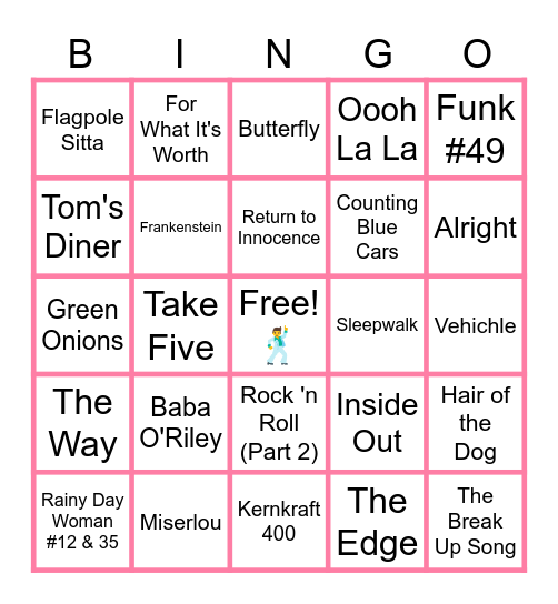 MUSIC BINGO at the Ann Arbor Eagles!  🤔 What was the name of that song???! 😎 Bingo Card