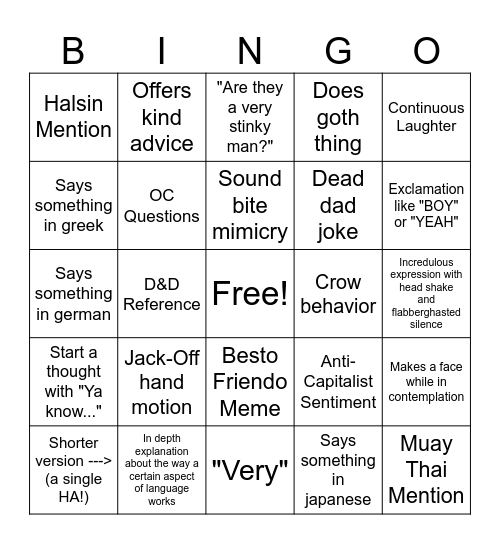 NICOLEGO Bingo Card