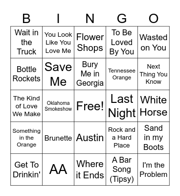 Post Covid Country Bingo Card