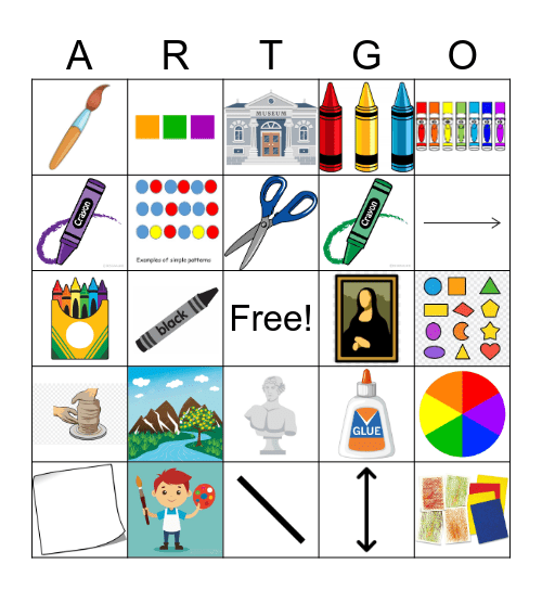 Art Bingo Card