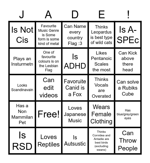 MY BINGO B*TCH Bingo Card