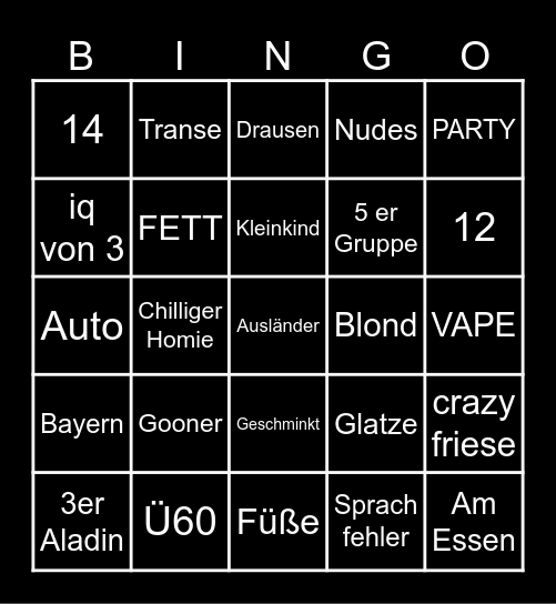 OME TV BINGO Card